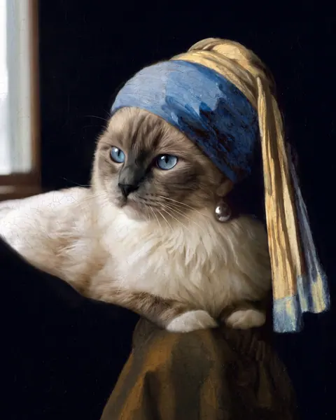 Example: a pet in the Pearl Earring style