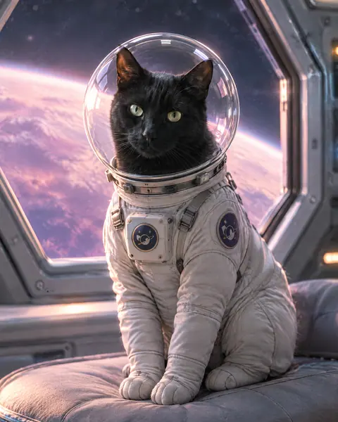 Eksempel: et kæledyr i stilen Astronaut